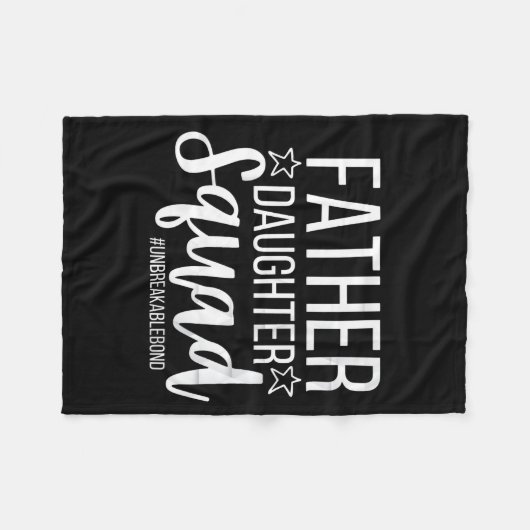Couverture Polaire Daddy Daughter Squad Fathers Day Matching Dad And  (Devant (Horizontal))