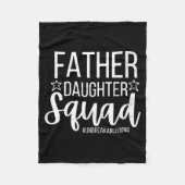 Couverture Polaire Daddy Daughter Squad Fathers Day Matching Dad And  (Devant)