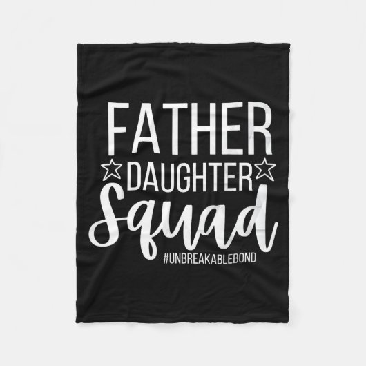 Couverture Polaire Daddy Daughter Squad Fathers Day Matching Dad And (Devant)