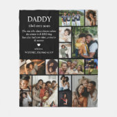 Couverture Polaire Daddy Definition Photo Collage (Devant)