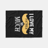 Couverture Polaire Daddy Don J'Aime Mon Père Tant (Devant (Horizontal))