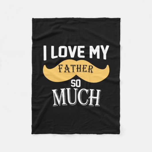 Couverture Polaire Daddy Don J'Aime Mon Père Tant (Devant)