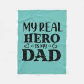 Couverture Polaire Daddy Don Mon Vrai Héros Est Mon Héros (Devant)