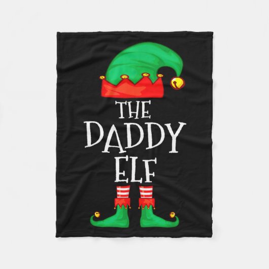 Couverture Polaire Daddy Elf Family Christmas Daddy Dad Father Elf Sw (Devant)