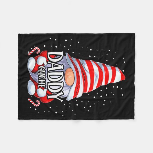 Couverture Polaire Daddy Gnome Christmas Pajamas Matching Family Grou (Devant (Horizontal))