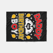 Couverture Polaire Daddy Of The Birthday Boy Shirt Matching Dad Son F (Devant (Horizontal))