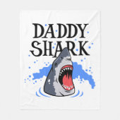 Couverture Polaire Daddy Shark - Grand Blanc (Devant)