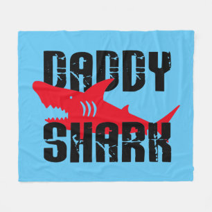 Couverture Polaire Daddy Shark Worn Graphic