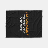 Couverture Polaire Dadgummit Dadgummit Phrase Anniversaire Graphique (Devant (Horizontal))