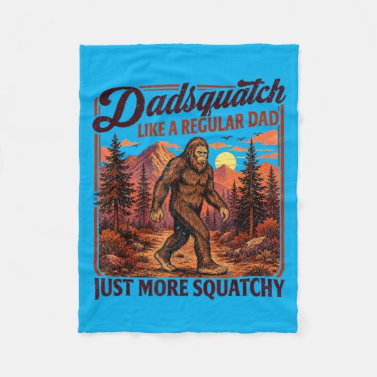 Couverture Polaire Dadsquatch Bigfoot comme un papa normal plus (Devant)