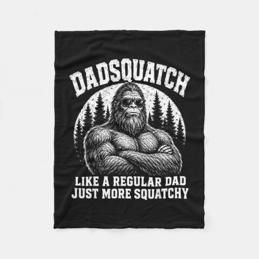 Couverture Polaire Dadsquatch comme un papa normal plus squatchy (Devant)