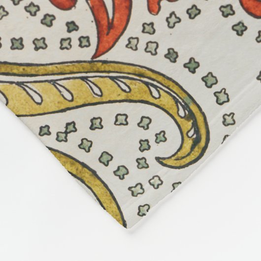 Couverture Polaire Daffodique chintz papier peint à fleurs Art nouvea (Coin)