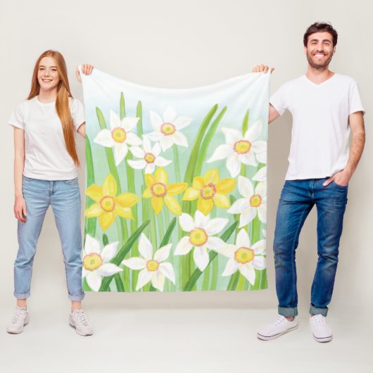 Couverture Polaire Daffodiques de printemps (En situation)