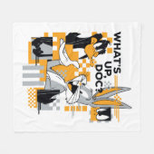 Couverture Polaire DAFFY DUCK™ & BUGS BUNNY™ Glitch (Devant (Horizontal))