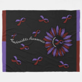 Couverture Polaire Daisy...Arachnoiditis Blanche polaire (Devant (Horizontal))