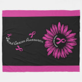 Couverture Polaire Daisy...Cancer du sein (Devant (Horizontal))