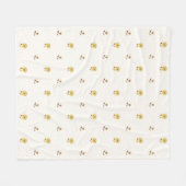 Couverture Polaire Daisy Dreams Jaune Brown (Devant (Horizontal))