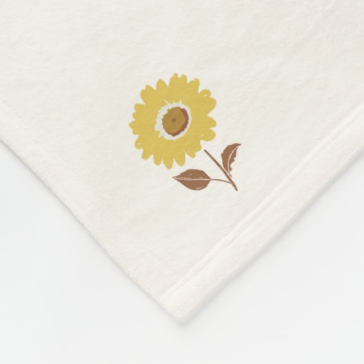 Couverture Polaire Daisy Dreams Jaune Brown (Coin)