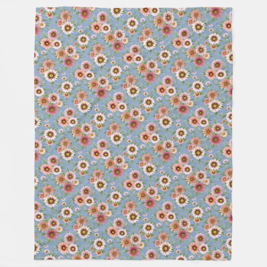 Couverture Polaire Daisy Floral (Devant)