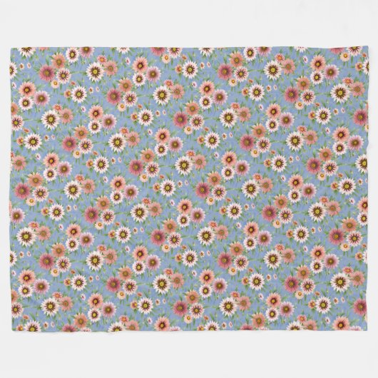 Couverture Polaire Daisy Floral (Devant (Horizontal))