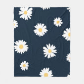 Couverture Polaire Daisy On Blue Motif (Devant)