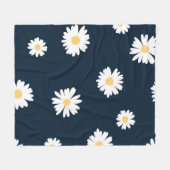 Couverture Polaire Daisy On Blue Motif (Devant (Horizontal))
