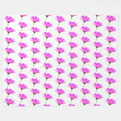 Couverture Polaire Daisy rose (Devant (Horizontal))