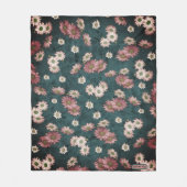 Couverture Polaire Daisy Whispers Pastel Garden Arrière - plan bleu-v (Devant)