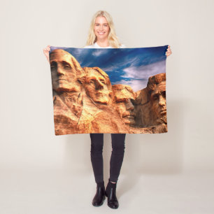 Couverture Polaire Dakota du Sud Mont Rushmore