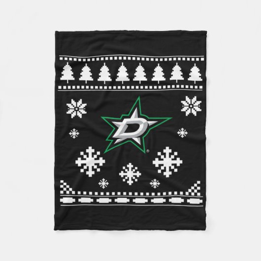 Couverture Polaire Dallas Stars Ugly Christmas Sweater Holidaze (Devant)