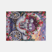 Couverture Polaire Dalmatian Dog Valentine's Day  (Devant (Horizontal))