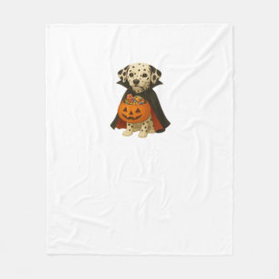 Couverture Polaire Dalmatian Trick-or-Treat Halloween Chien avec Pump
