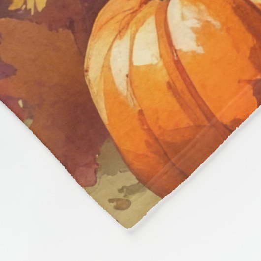 Couverture Polaire Dalmatie En Automne Laisse L'Art Thanksgiving (Coin)