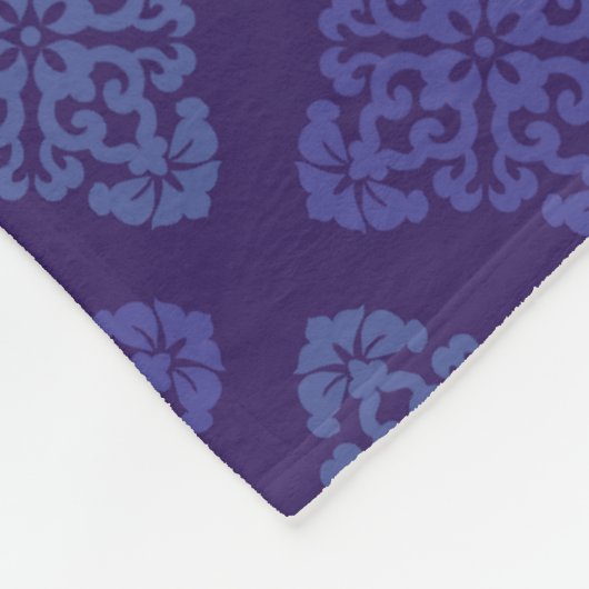 Couverture Polaire Damas florales (Coin)