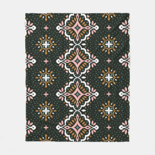Couverture Polaire Damas orientales : Talavera Vintage Elégance