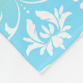 Couverture Polaire Damask Floral Sur Ombre Arrière - plan (Coin)