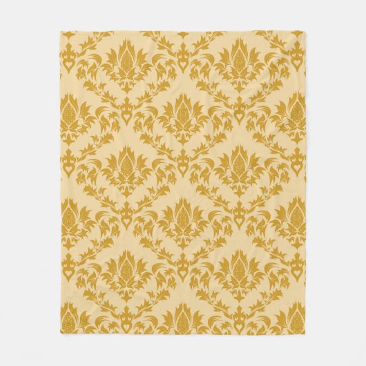 Couverture Polaire Damask seamless backgroundpattern, abstract, antiq (Devant)