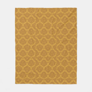 Couverture Polaire Damassé d'or de luxe