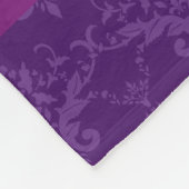 Couverture Polaire Damassé rose nommée personnalisée de pourpre de (Coin)