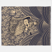 Couverture Polaire Dame avec guitare (Devant (Horizontal))