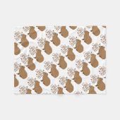 Couverture Polaire dame folle de capybara (Devant (Horizontal))