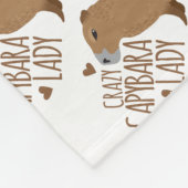 Couverture Polaire dame folle de capybara (Coin)