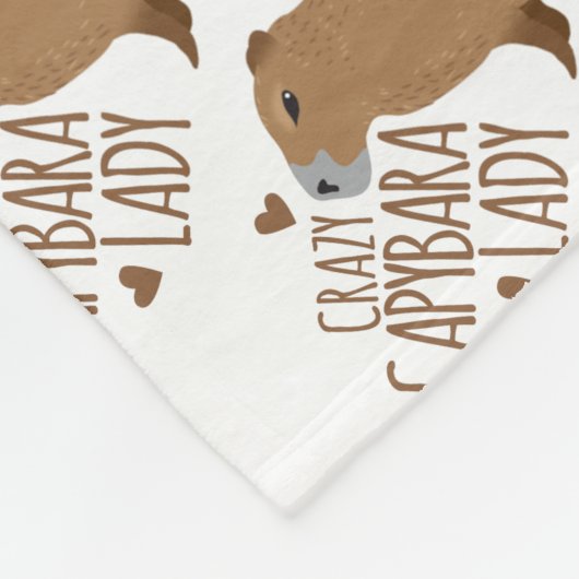 Couverture Polaire dame folle de capybara (Coin)