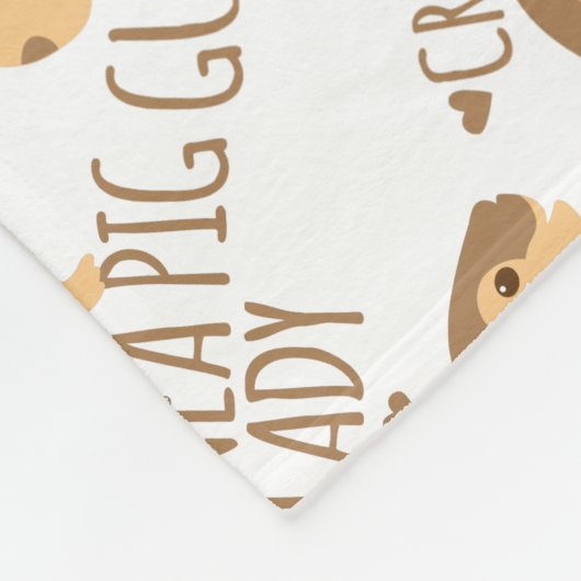 Couverture Polaire dame folle de cobaye (Coin)