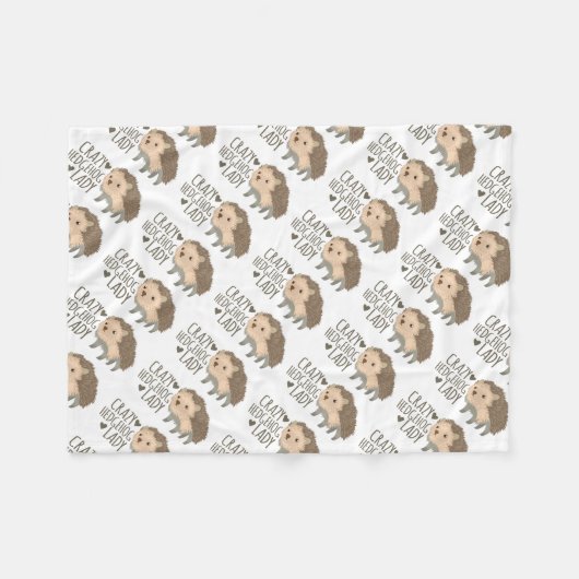 Couverture Polaire dame folle de hérisson (Devant (Horizontal))