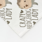 Couverture Polaire dame folle de hérisson (Coin)