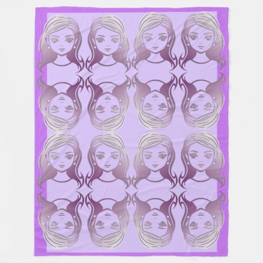 Couverture Polaire Dames en miroir (Devant)