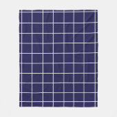 Couverture Polaire Damier Bleu Blanc Damier (Devant)