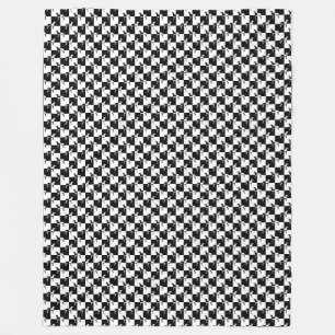 Couverture Polaire Damier noir et blanc Weimaraner