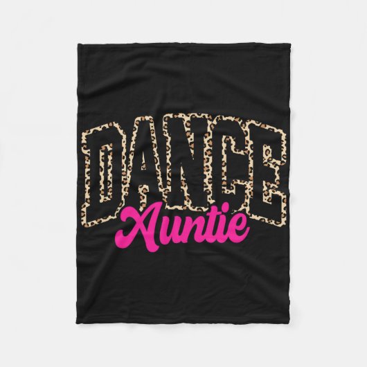 Couverture Polaire Dance Tante Leopard Danser Tante Vie Filles Femmes (Devant)